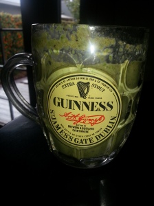 Getting into the St. Patrick's Day mood with my morning shake!