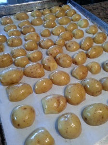 Roasting Baby Dutch Yellow Potatoes 
